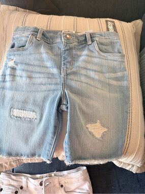 20% OFF..OshKosh B'gosh Blue Distressed Girl’s Jean Shorts.  Size 10.